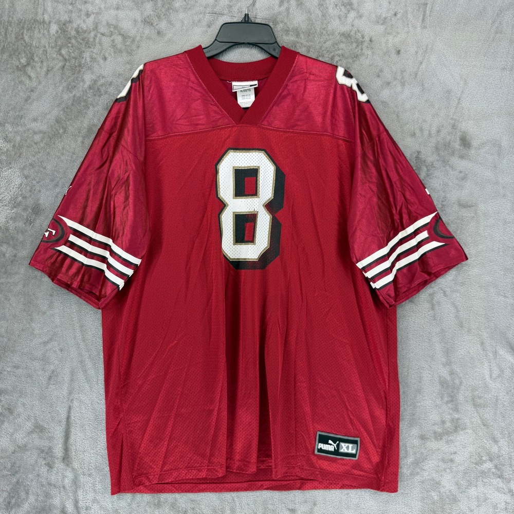Vintage Puma San Francisco 49ers Steve Young 8 Jersey Mens XL Red P701A NFL
